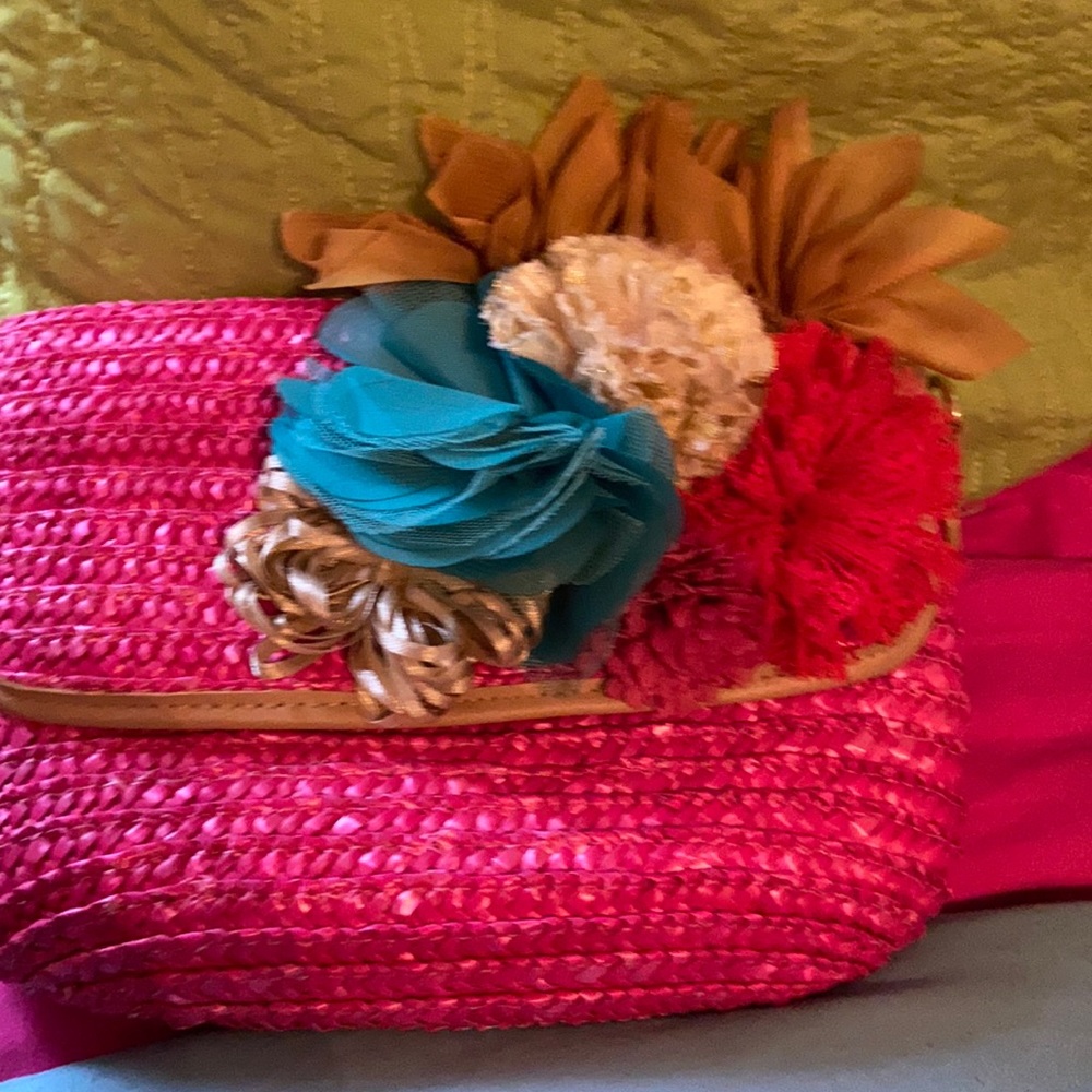 Pink flower bag